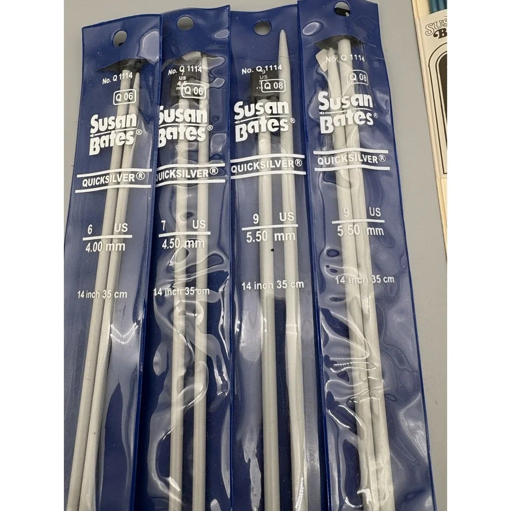 Lot of 6 Susan Bates Crochet Knitting Needles 14